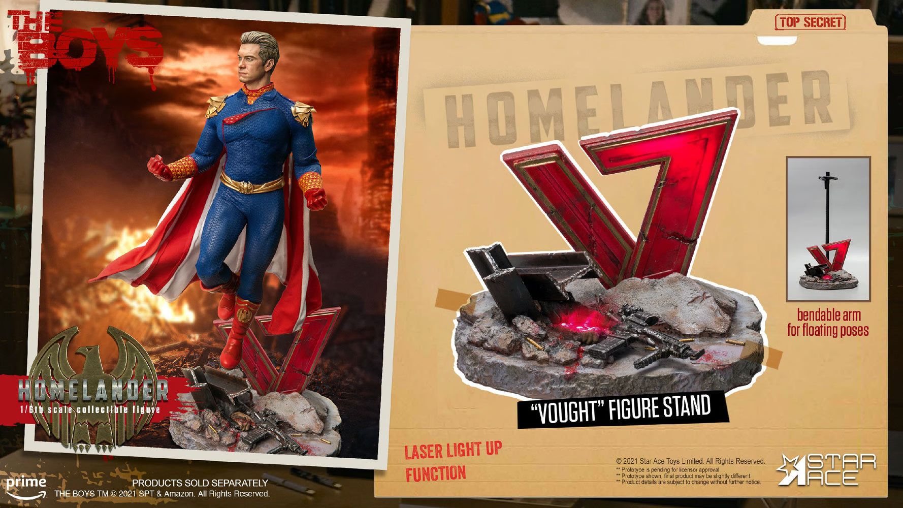 THE BOYS HOMELANDER 1 6 DIAORAMA ACCESSORY