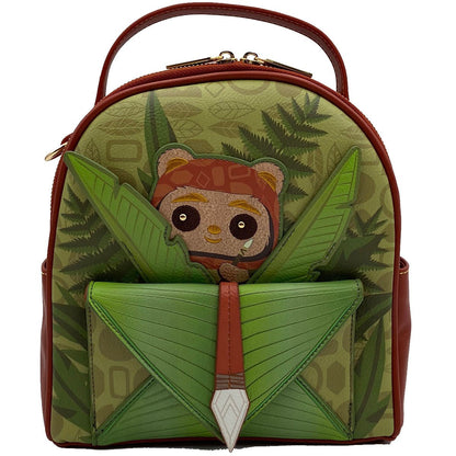 MINI BACK PACK STAR WARS EWOK IN FOLIAGE