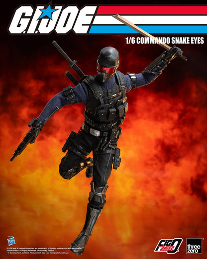 THREEZERO GIJOE COMMANDO SNAKE EYES 1/6