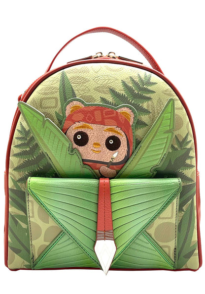 MINI BACK PACK STAR WARS EWOK IN FOLIAGE