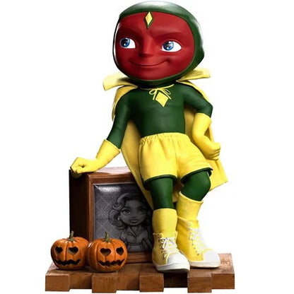 IRON STUDIOS MINICO VINYL STATUE WANDAVISION VISION HALLOWEEN VERSION