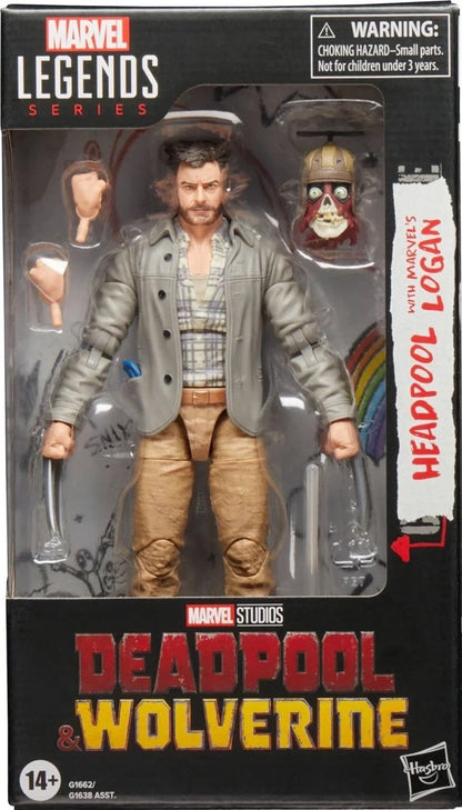 Marvel Legends Headpool and Marvels Logan