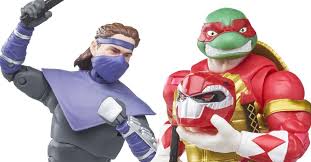 POWER RANGERS X TEENAGE MUTANT NINJA  RAPHAEL AND FOOT SOLDIER TOMMY