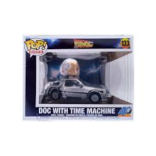 BACK TO THE FUTURE 40TH ANNIVERSARY DOC WITH TIME MACHINE DELUXE FUNKO POP!