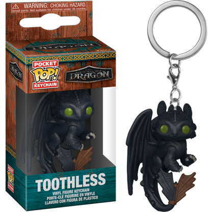 HTTYD LIVE ACTION TOOTHLESS FUNKO POCKET POP! KEY CHAIN