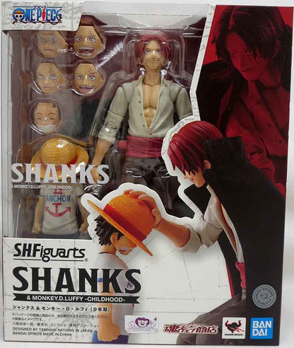 ONE PIECE SHANKS AND MONKEY D. LUFFY CHILDHOOD S.H.FIGUARTS ACTION FIGURE