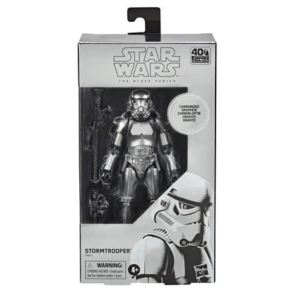 HASBRO BLACK SERIES STAR WARS - CARBONIZED SILVER STORMTROOPER EXCLUSIVE RA