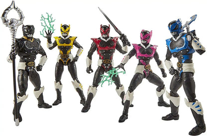 POWER RANGERS  BLACK YELLOW RED PINK Y BLUE PSYCHO RANGERS