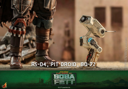 STAR WARS THE BOOK OF BOBA FEET  R5 D4 PIT DROID AND BD 72