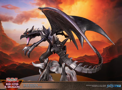 YU-GI-OH! RED EYES BLACK DRAGON BLACK EDITION STATUE
