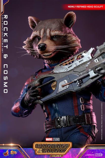 HOTTOYS MARVE ROCKET AND COSMO 1/6
