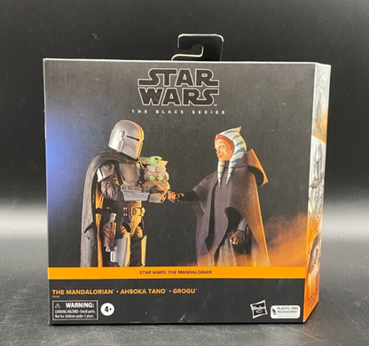 THE BLACK SERIES THE MANDALORIAN. AHSOKA TANO GROGU 3 PACK