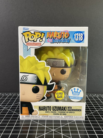 FUNKO POP NARUTO UZUMAKI WITH RASENSHURIKEN FS GITD #1318