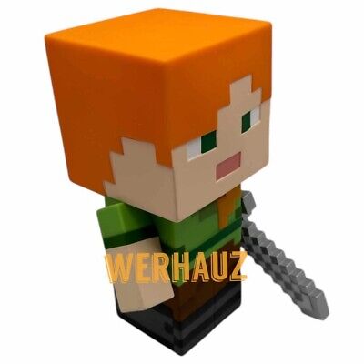 Minecraft Alex with Sword PVC Figural Bank