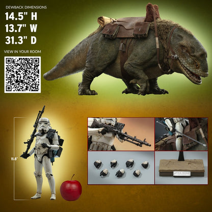 HOTTOYS SANDTROOPER SERGEANT AND DEWBACK 1/6