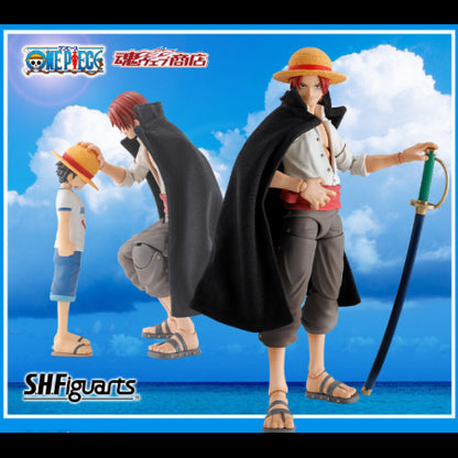 ONE PIECE SHANKS AND MONKEY D. LUFFY CHILDHOOD S.H.FIGUARTS ACTION FIGURE