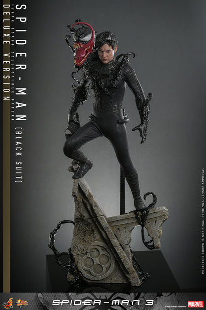 HOT TOYS SPIDER-MAN (BLACK SUIT) (DELUXE VERSION) SIXTH SCALE