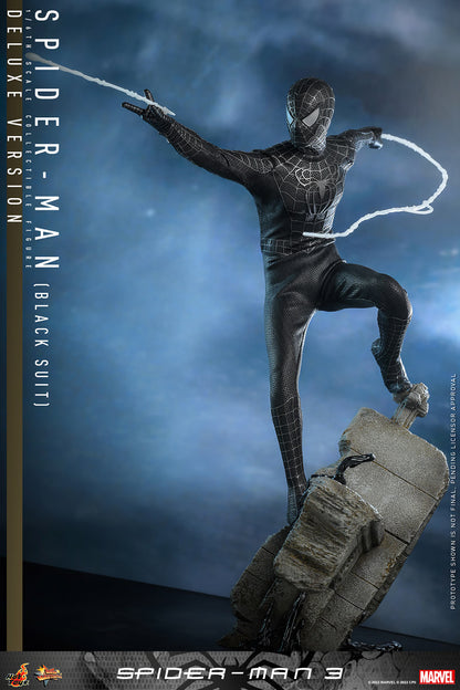 HOT TOYS SPIDER-MAN (BLACK SUIT) (DELUXE VERSION) SIXTH SCALE