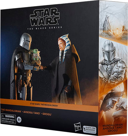 THE BLACK SERIES THE MANDALORIAN. AHSOKA TANO GROGU 3 PACK