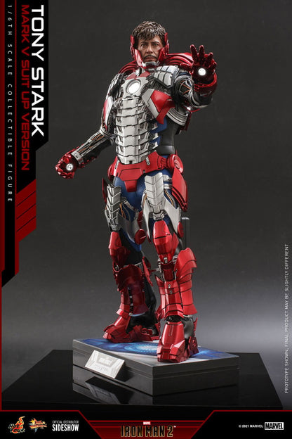 TONY STARK MARK V SUIT UP VERSION DELUXE