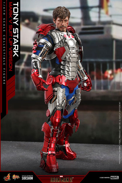 TONY STARK MARK V SUIT UP VERSION DELUXE