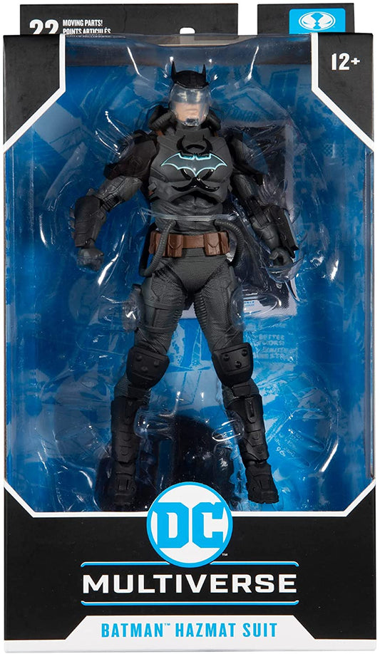 Batman con traje de materiales peligrosos 