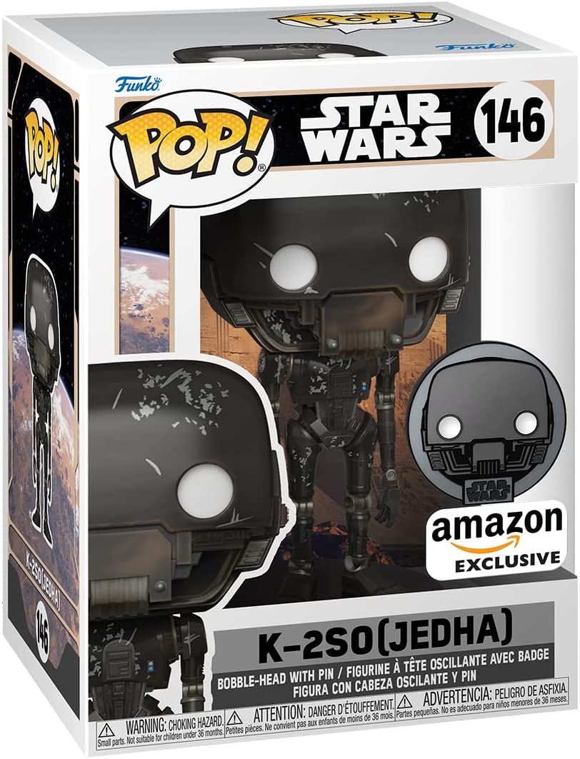 Funko Pop! Star Wars: K-2SO, Exclusivo de Amazon