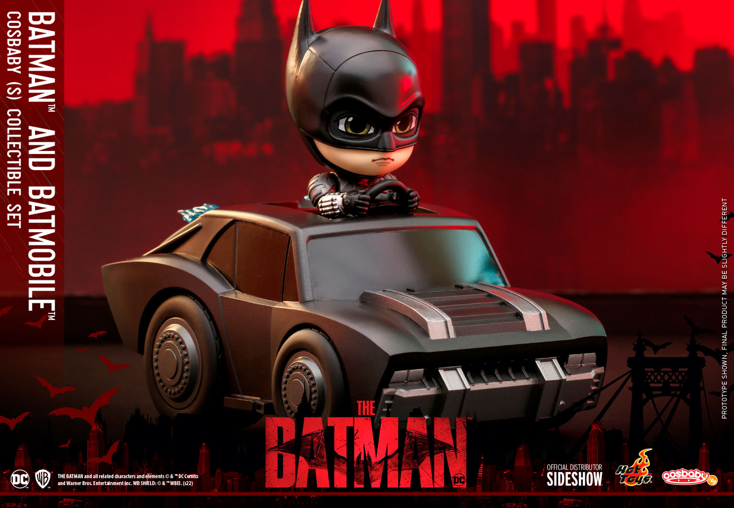 Batman and Batmobile (Cosbaby)