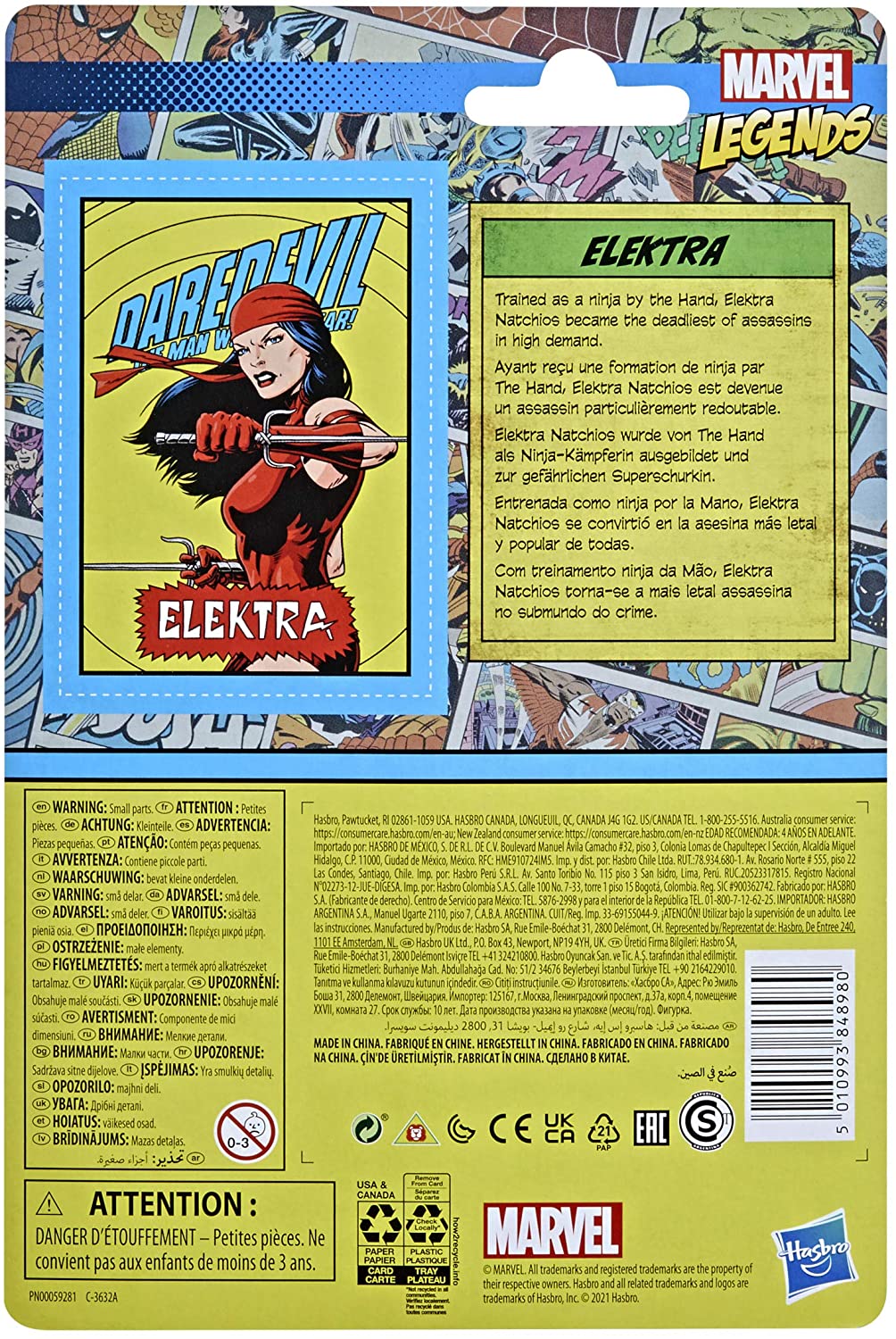 Marvel Hasbro Legends Series Elektra