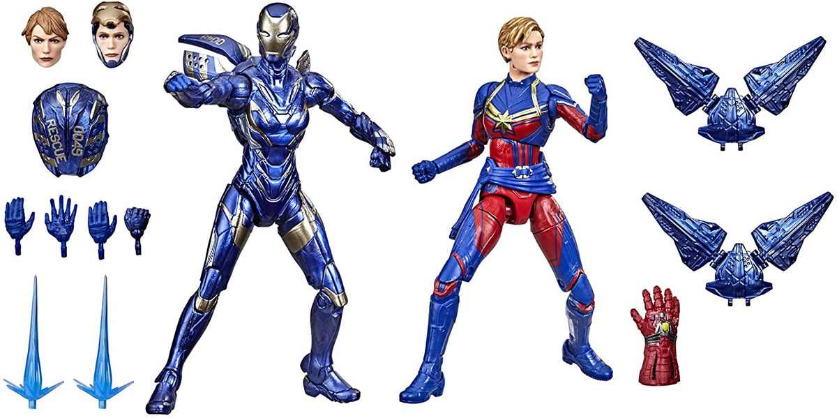 Marvel Legends Avengers Endgame Captain Marvel &amp; Rescue Armor