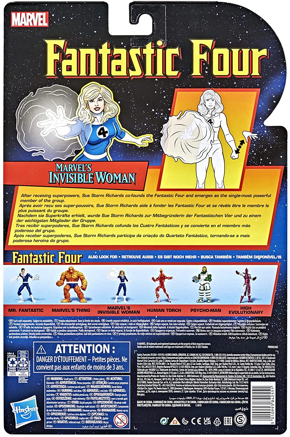 Marvel Legends Series Retro Fantastic Four Marvel Invisible Woman