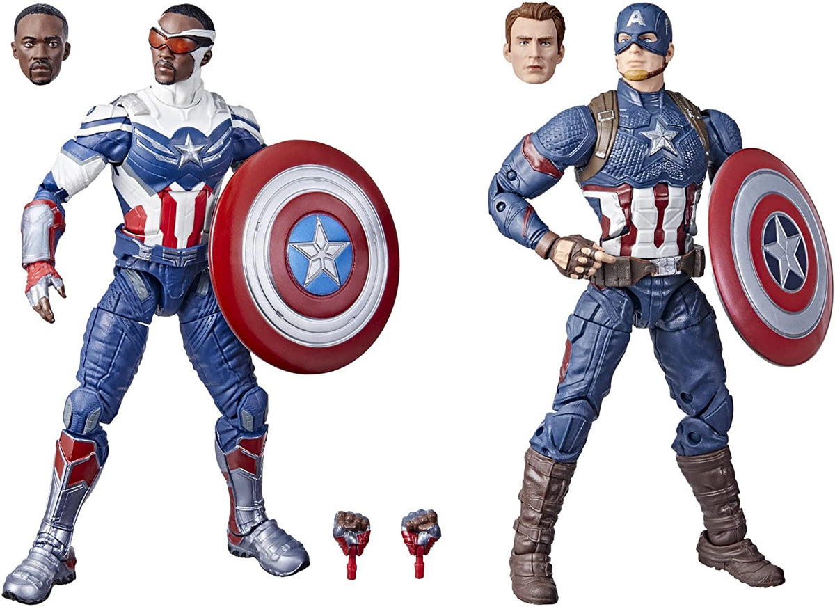 Marvel Legends Series The Falcon and The Winter Soldier - Steve Rogers y Sam Wilson
