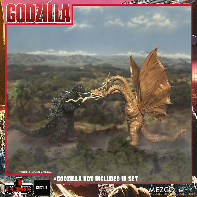 Mezco Toys 5 POINTS XL Godzilla: Destroy All Monsters (1968) - Round 2 Boxed Set
