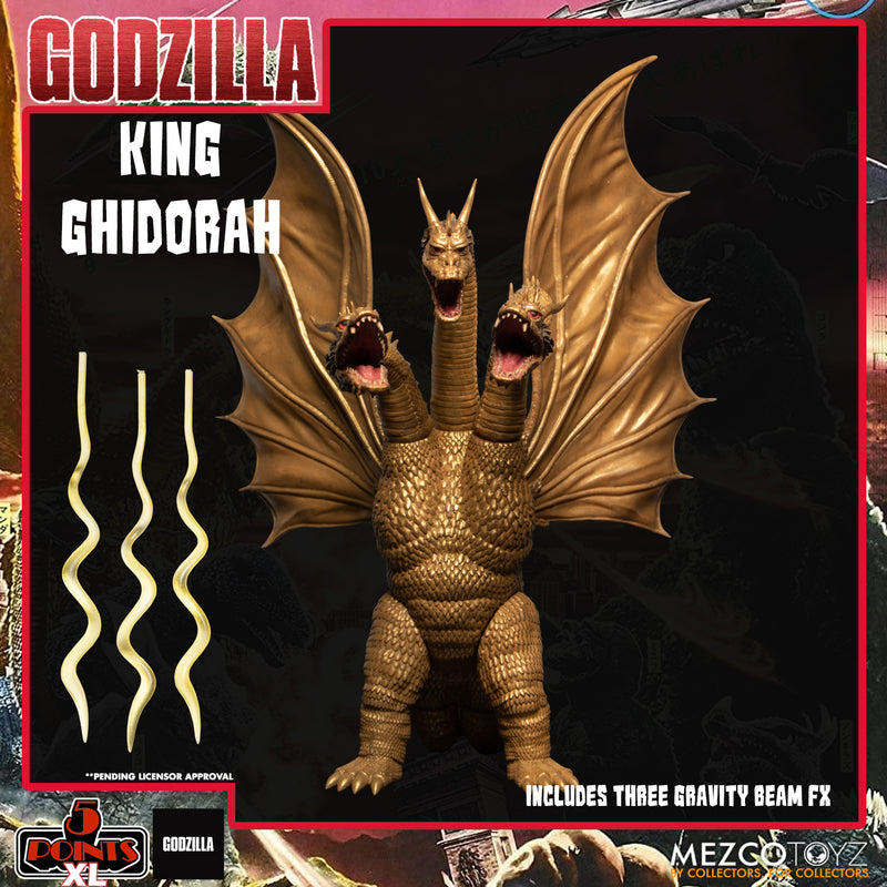 Mezco Toys 5 POINTS XL Godzilla: Destroy All Monsters (1968) - Round 2 Boxed Set