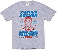 T-Shirt Loot Crate Sterling Archer Danger Zone President 2016 - L