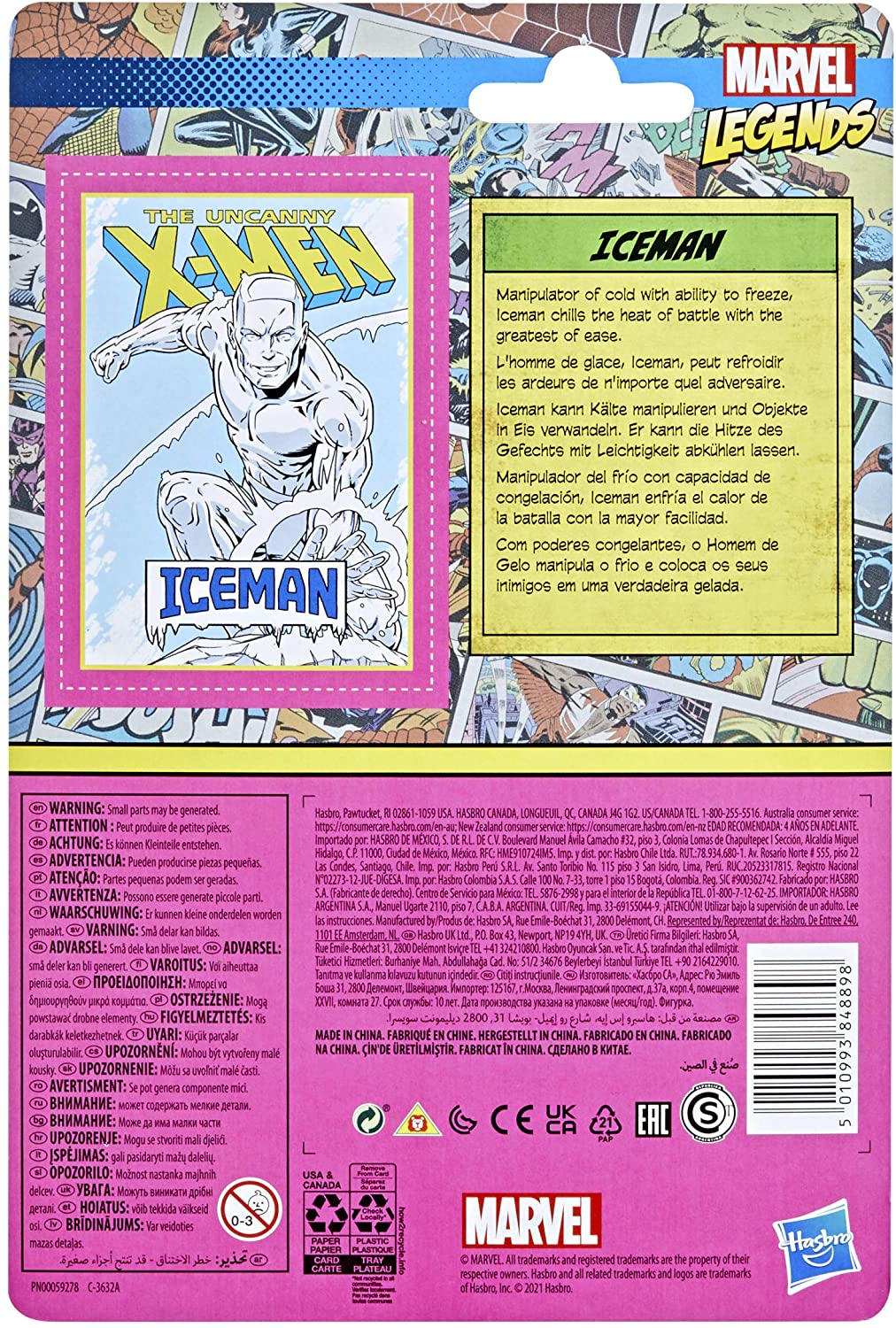 Marvel Hasbro Legends Series Iceman